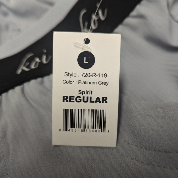 Koi 720 Spirit scrub pant in Platinum Grey - Picture 2 of 2